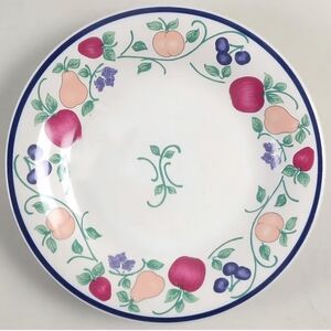 Princess House Vintage Orchard Medley Lunchron Plate Set Of 5